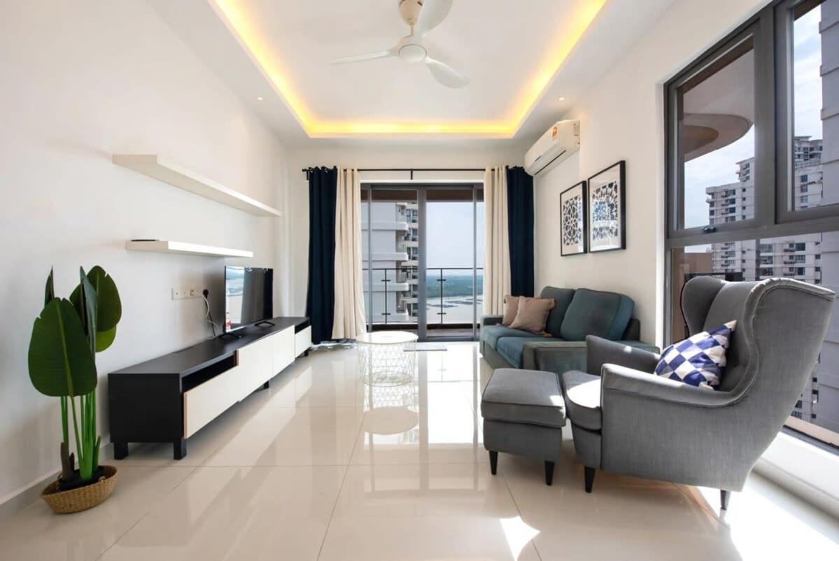 Comfy 3Br Apt In Danga Bay Free Parking Sea View Johor Bahru Exteriér fotografie